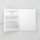 Katholieke St. Gerard Majella Religieuze Geboorte Kaart (Binnen)