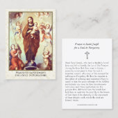 Katholieke St. Joseph Gebed Zielen in het Vagevuur Visitekaartje (Voorkant / Achterkant)