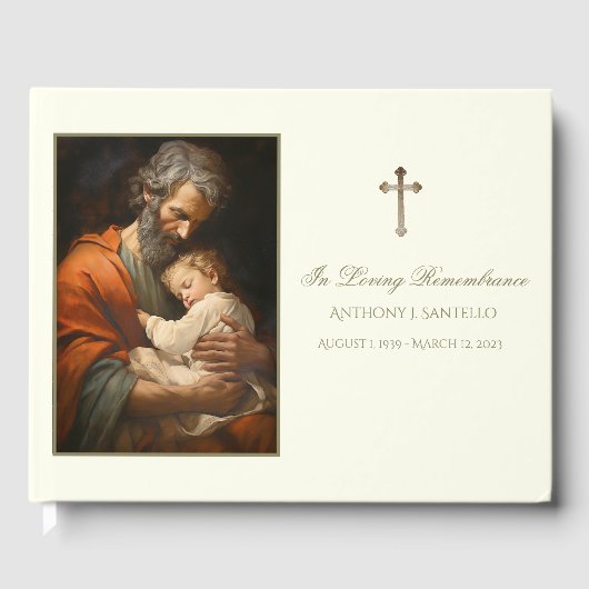 Katholieke St. Joseph & Jezus Memorial begrafenis Gastenboek (Voorkant)