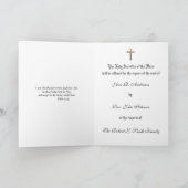 Katholieke St. Joseph Jezus Sympathie Mis Offerte Kaart (Binnen)