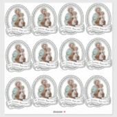 Katholieke St. Jozef met Kind Jezus Religieus Sticker (Vel)