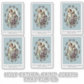 Katholieke St. Jozef met Kind Jezus Religieus Sticker (Voorkant)