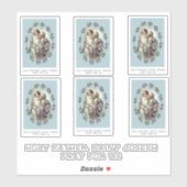 Katholieke St. Jozef met Kind Jezus Religieus Sticker (Vel)