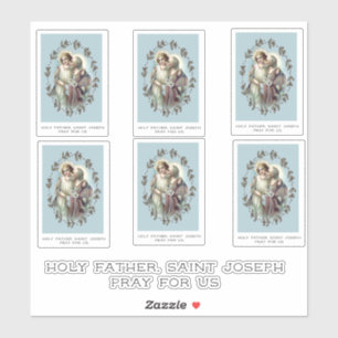 Katholieke St. Jozef met Kind Jezus Religieus Sticker