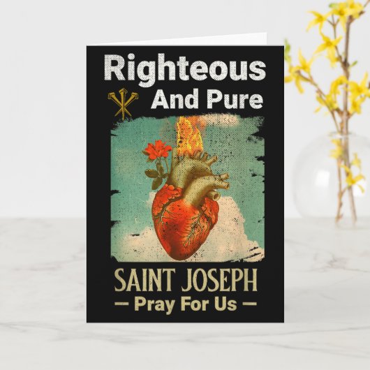 Katholieke St. Jozef, Patroonheilige Van Vaders, B Kaart (Gele Bloem)