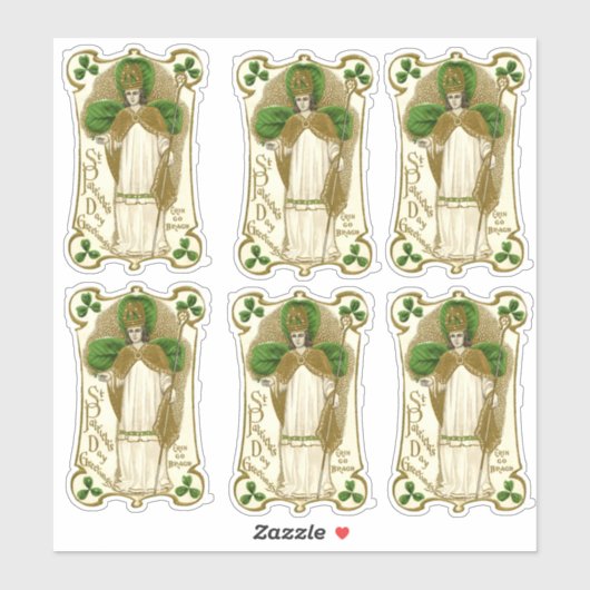 Katholieke St. Patrick Shamrocks Religieus Vinyl Sticker (Vel)
