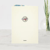 Katholieke steun Aanmoediging Maagd Maria Floral Kaart (Achterkant)