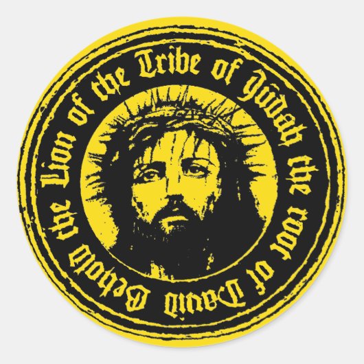 Katholieke Sticker Jezus Christus Leeuw van Juda (Voorkant)