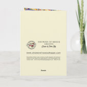 Katholieke sympathie bloemrijke rozenkrans Schrift Notitiekaartje (Achterkant)