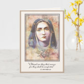 Katholieke sympathie condoleances Maagd Mary Kaart (Gele Bloem)