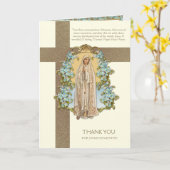 Katholieke sympathie condoleances Maagd Mary Kaart (Gele Bloem)