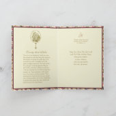 Katholieke sympathie Funeral Floral Prayer Kaart (Binnen)