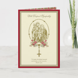 Katholieke sympathie Heilige Gezinsscriptie Prayer Kaart