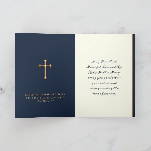 Katholieke Sympathie Maagd Maria Goud Kruisbeeld K Kaart (Binnen)