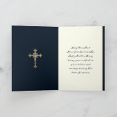 Katholieke Sympathie Maagd Maria Goud Kruisbeeld Kaart (Binnen)