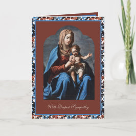 Katholieke Sympathie Maagd Maria Jezus Rozenkransk Kaart