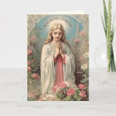 Katholieke sympathie Maagd Maria Schrift Kaart (Voorkant)