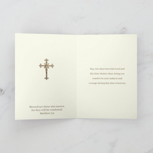 Katholieke sympathie Maagd Maria Schrift Kaart (Binnen)