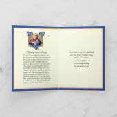 Katholieke sympathie Maagd Mary Jesus Floral Kaart (Binnen)