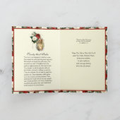 Katholieke sympathie Maagd Mary Jesus Red Roses Ca Kaart (Binnen)