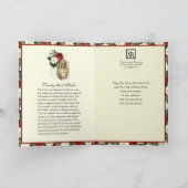 Katholieke sympathie Maagd Mary Jesus Red Roses Ca Kaart (Binnen)