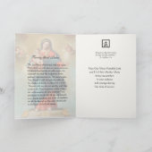 Katholieke sympathie Maagd Mary Jesus Scripts Kaart (Binnen)