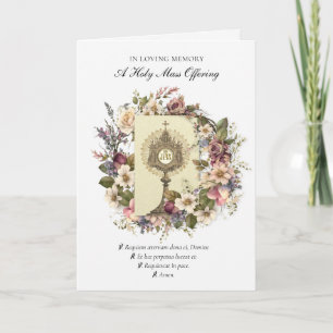 Katholieke Sympathie Mis Aanbod Eucharistie Kaart