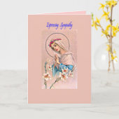 Katholieke sympathiekaart kaart (Gele Bloem)