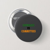 Katholieke tegen commissies ronde button 5,7 cm (Voorkant /achterkant)