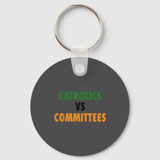 Katholieke tegen commissies sleutelhanger (Voorkant)