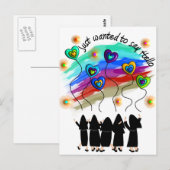 Katholieke theaterkatholieke Nun-Wenskaarten Briefkaart (Voorkant / Achterkant)