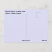 Katholieke Thetische Kerk in het district Shkodër Briefkaart (Achterkant)