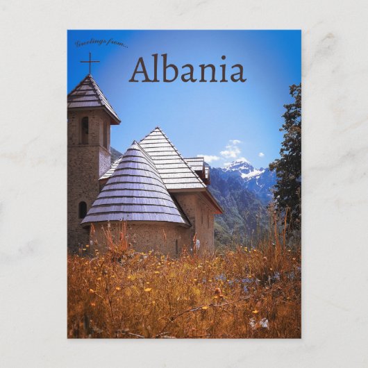 Katholieke Thetische Kerk in het district Shkodër Briefkaart (Voorkant)