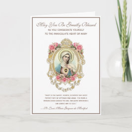 Katholieke toewijding aan de Maagd Maria Religieus Kaart