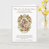 Katholieke toewijding aan de Maagd Maria Religieus Kaart (Gele Bloem)