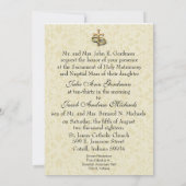 Katholieke Traditionele Bridal Weddenschap Kaart (Achterkant)