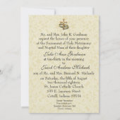 Katholieke Traditionele Bridal Weddenschap Kaart (Achterkant)