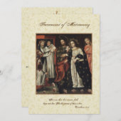 Katholieke Traditionele Bridal Weddenschap Kaart (Voorkant / Achterkant)