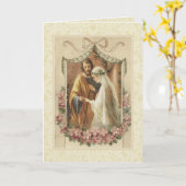 Katholieke Traditionele Bridal Weddenschap Kaart (Gele Bloem)