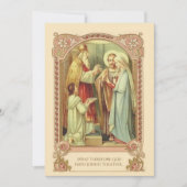 Katholieke Traditionele Bridal Weddenschap Kaart (Voorkant)