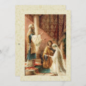 Katholieke Traditionele Bridal Weddenschap Kaart (Voorkant / Achterkant)