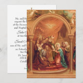 Katholieke Traditionele Bridal Weddenschap Kaart (Voorkant / Achterkant)