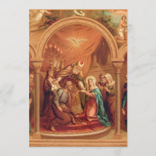 Katholieke Traditionele Bridal Weddenschap Kaart