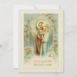 Katholieke Traditionele Bridal Weddenschap Kaart