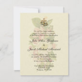 katholieke traditionele bruinbruiddas kaart (Achterkant)