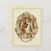 katholieke traditionele bruinbruiddas kaart (Voorkant / Achterkant)