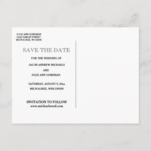 Katholieke Traditionele Heilige Familie SAVE THE D Aankondigingskaart (Achterkant)