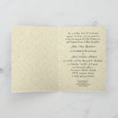 Katholieke traditionele kerk bruiloft uitnodiging (Binnen)