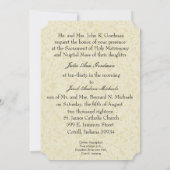 Katholieke traditionele trouwuitnodiging voor brui kaart (Achterkant)