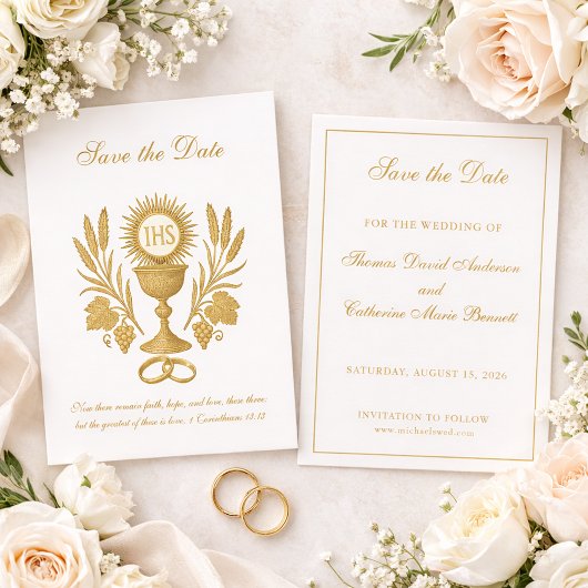 Katholieke Trouw Elegante Bewaar de Datum Save The Date